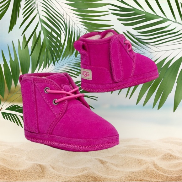 Neumel Baby Girl Pink Ugg Boots UGG Neumel Baby Girl Shearling